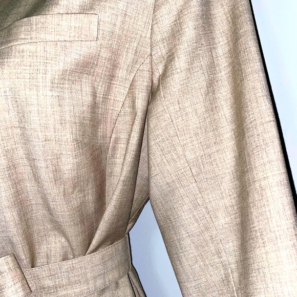 Isaac Mizrahi Tan Button Down Jacket Size 12 - Picture 8 of 16